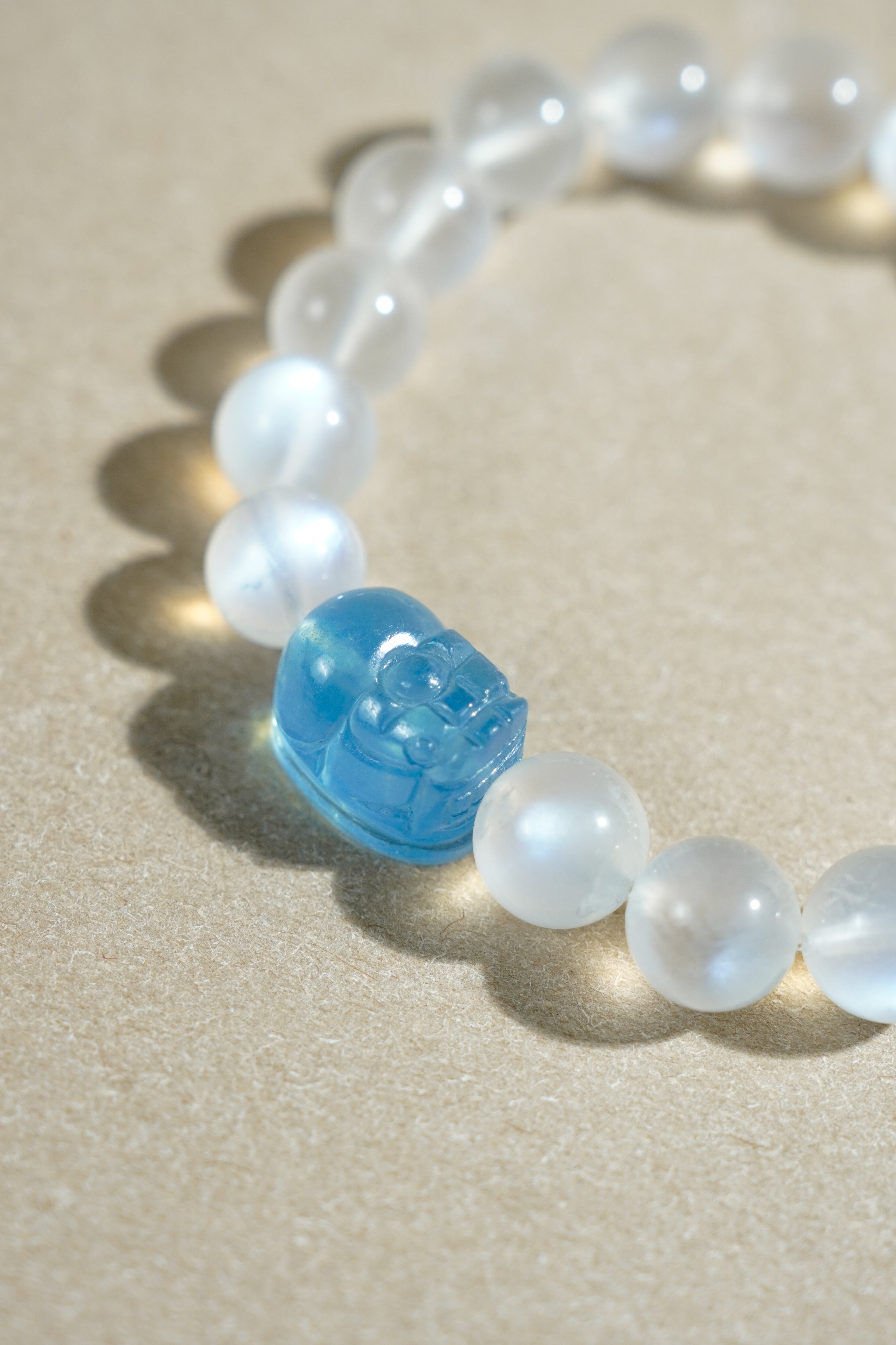 Five Elements · Metal Generates Water – Moonstone Pixiu Bracelet