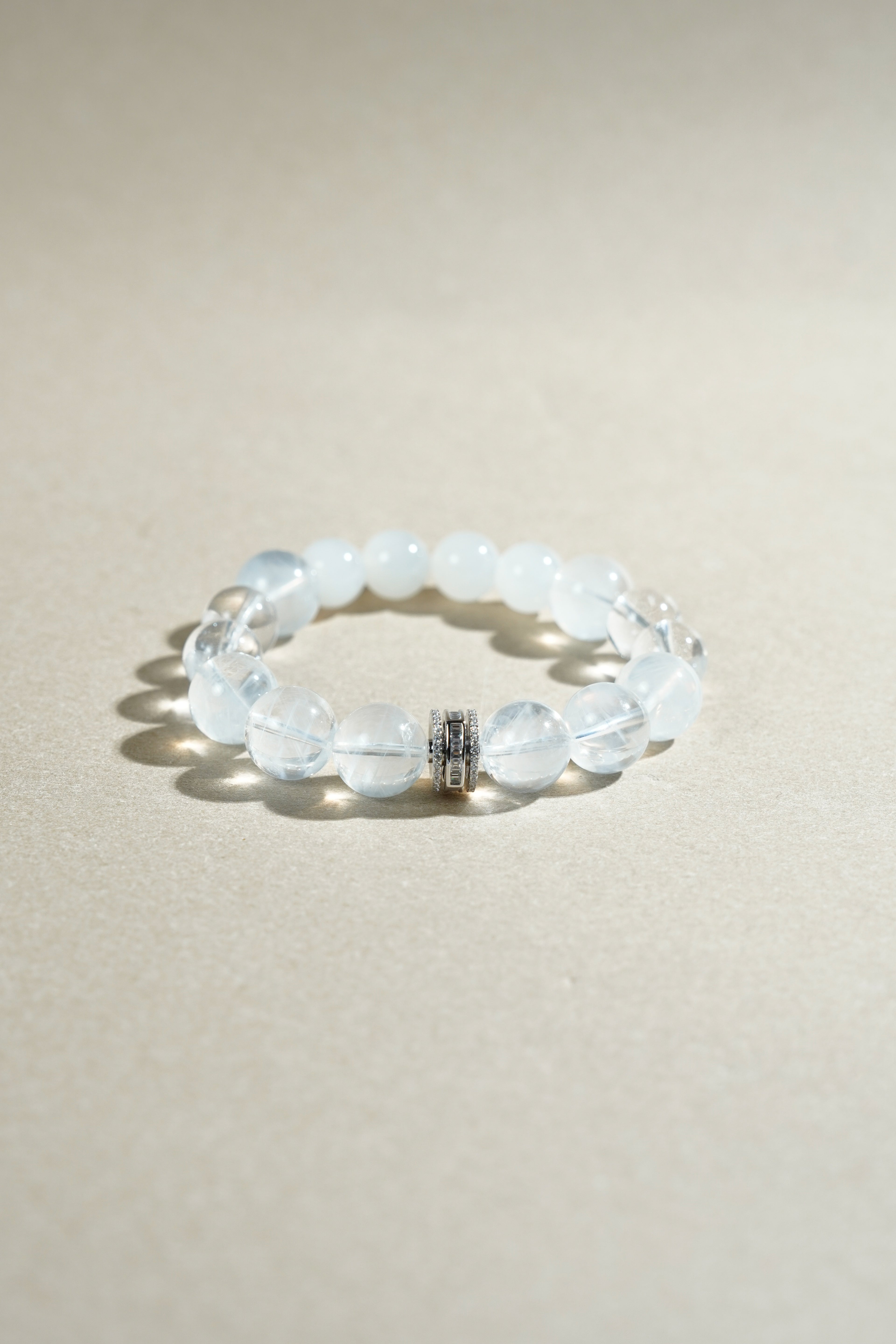 Five Elements · Metal - Blue Needle Quartz Bracelet with S925 Silver